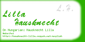 lilla hausknecht business card